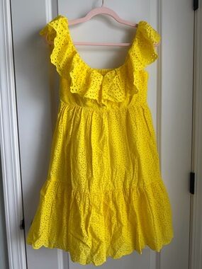 Lilly Pulitzer Sunny Yellow Eyelet Ruffle Dress